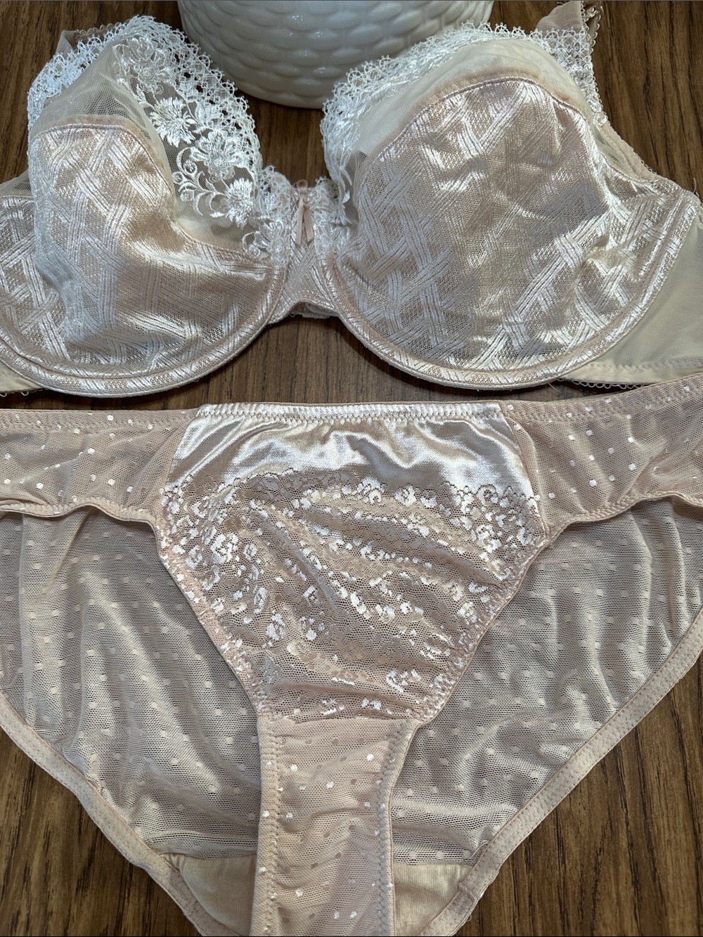 Wacoal Underwire bra (40DD) w/bikini style panty (XL)
